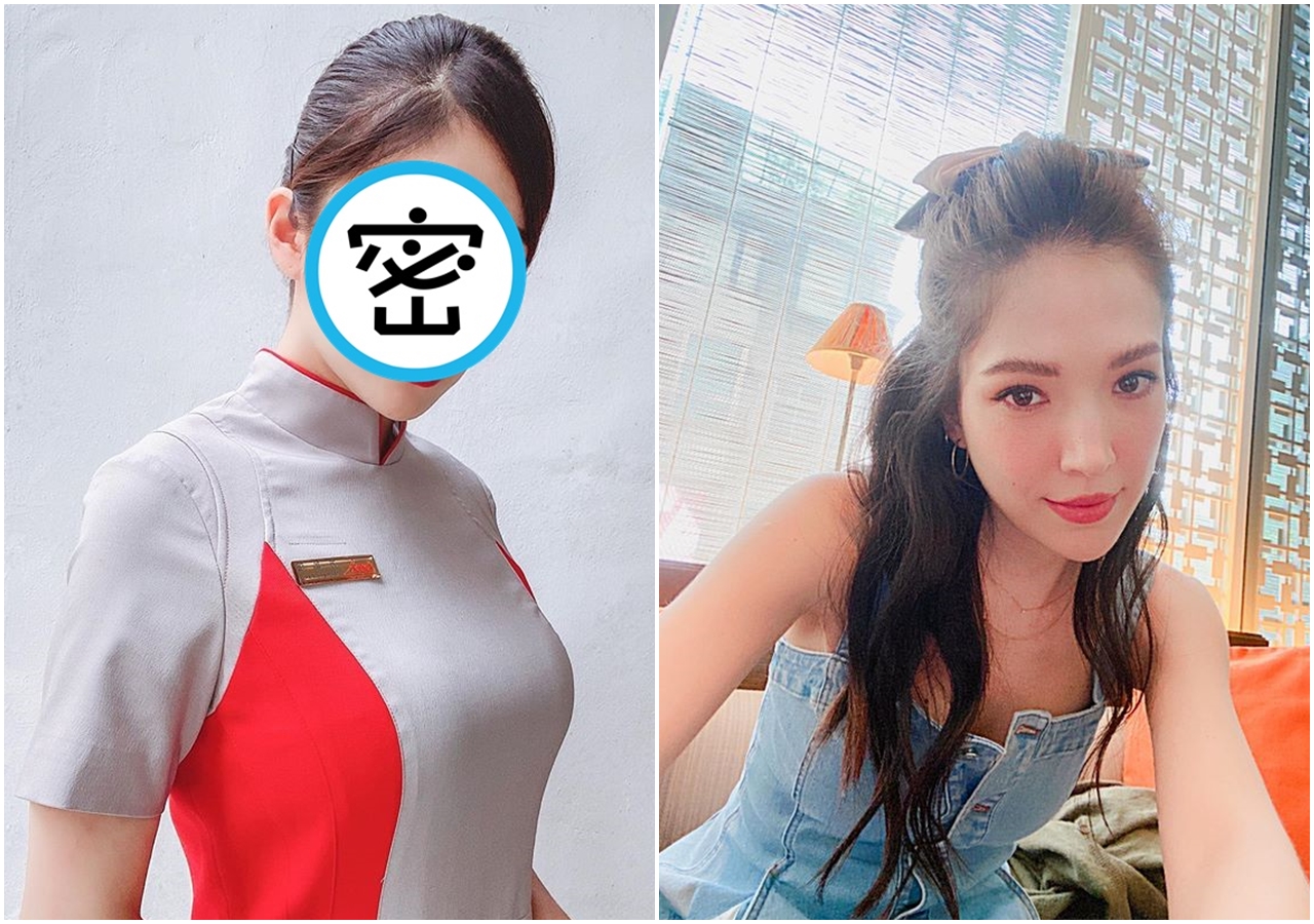 前空服員方宣凝外型激似許瑋甯，最近拍攝MV正式出道。（左圖為方宣凝，右圖為許瑋甯，翻攝自方宣凝、許瑋甯IG）