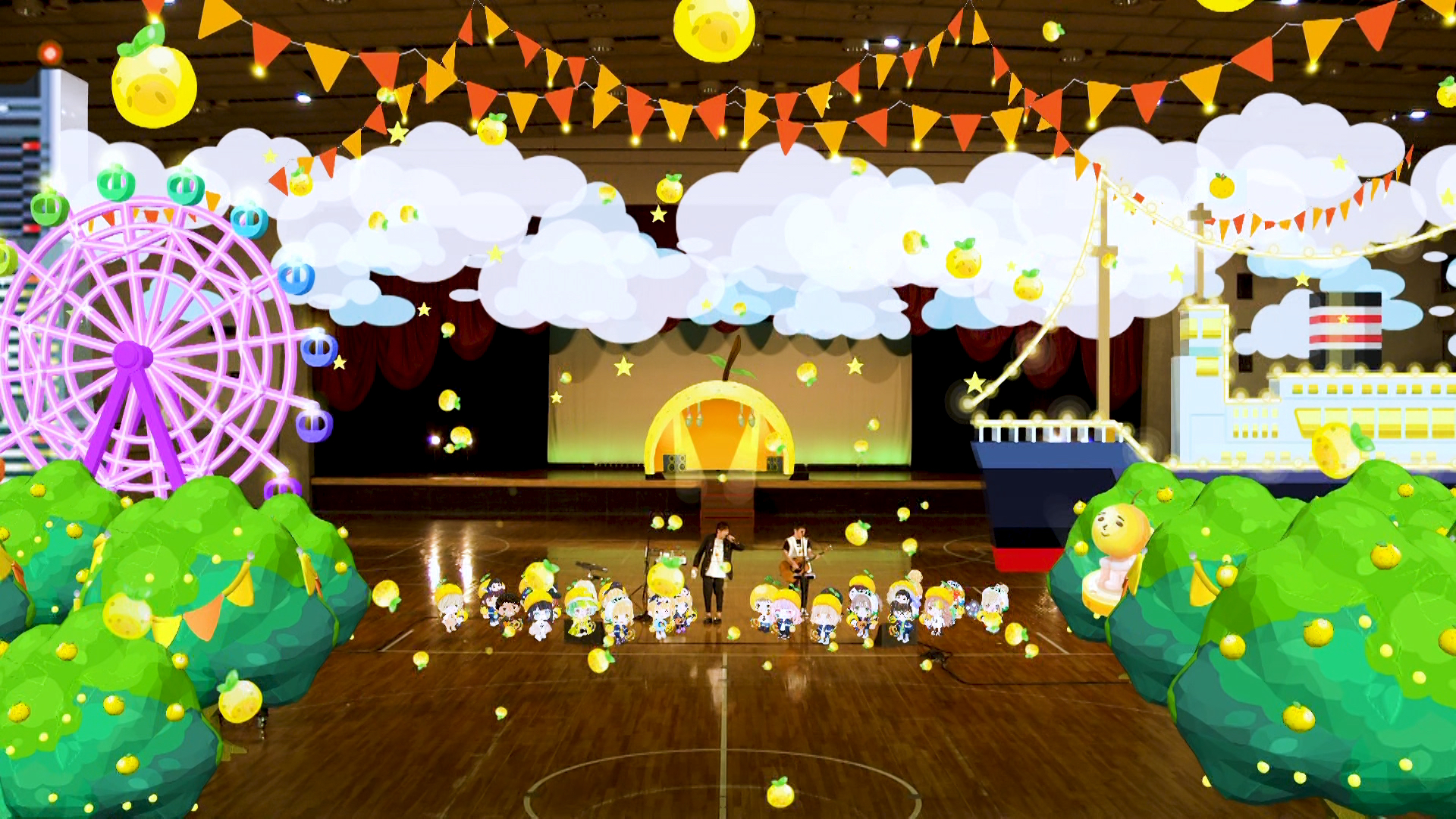 「柚子」舉行線上巡演，五場演出都將演唱代表作《夏色》，並結合AR技術貸給粉絲不同的視覺效果。（太田好治攝，華納音樂提供）