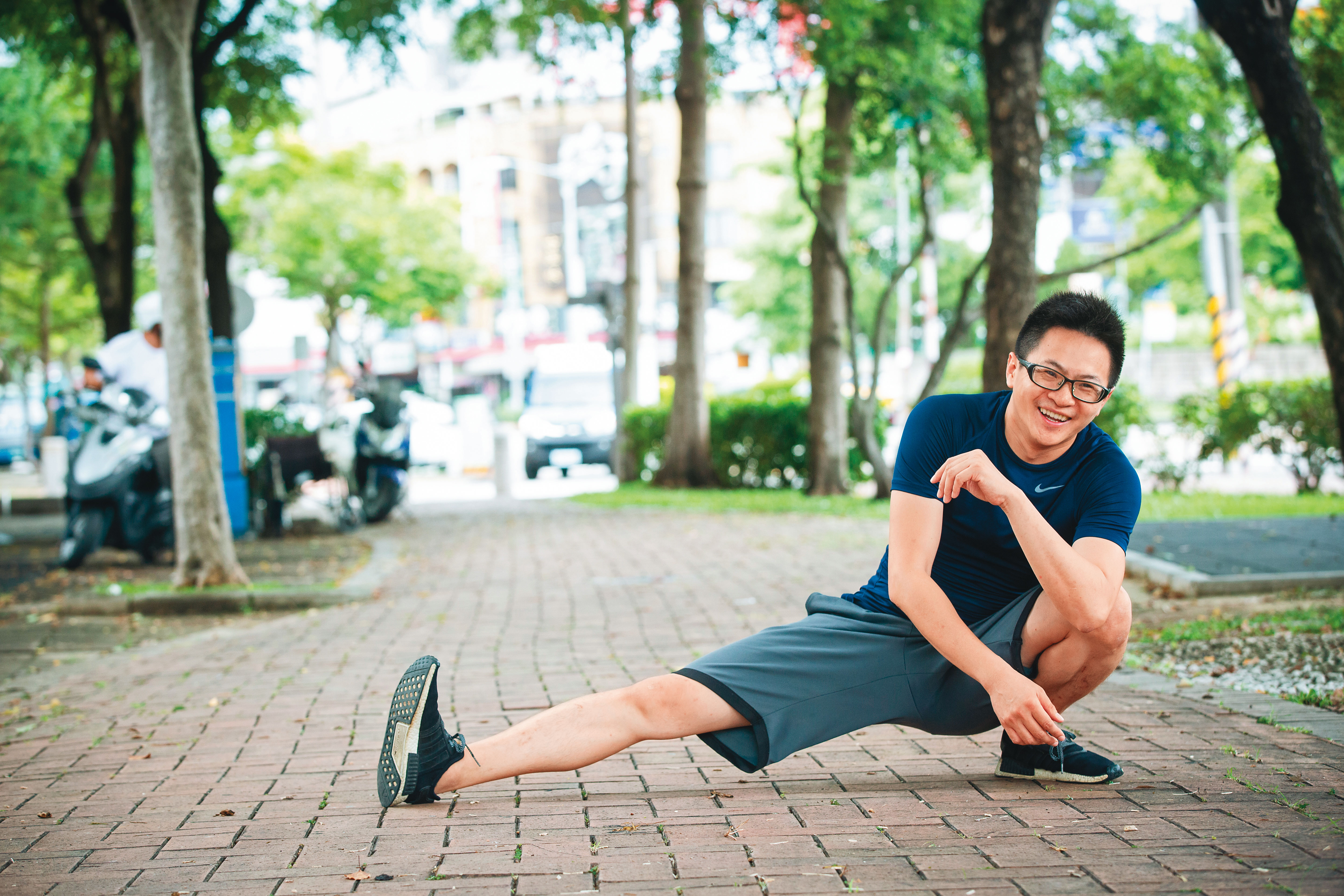 不僅投資紀律,陳莘傑也堅持每天紀律運動。