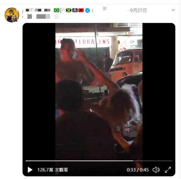 這段影片被上傳推特2天,觀看次數已超過126萬次。(翻攝自推特@PaulinhoSerra)