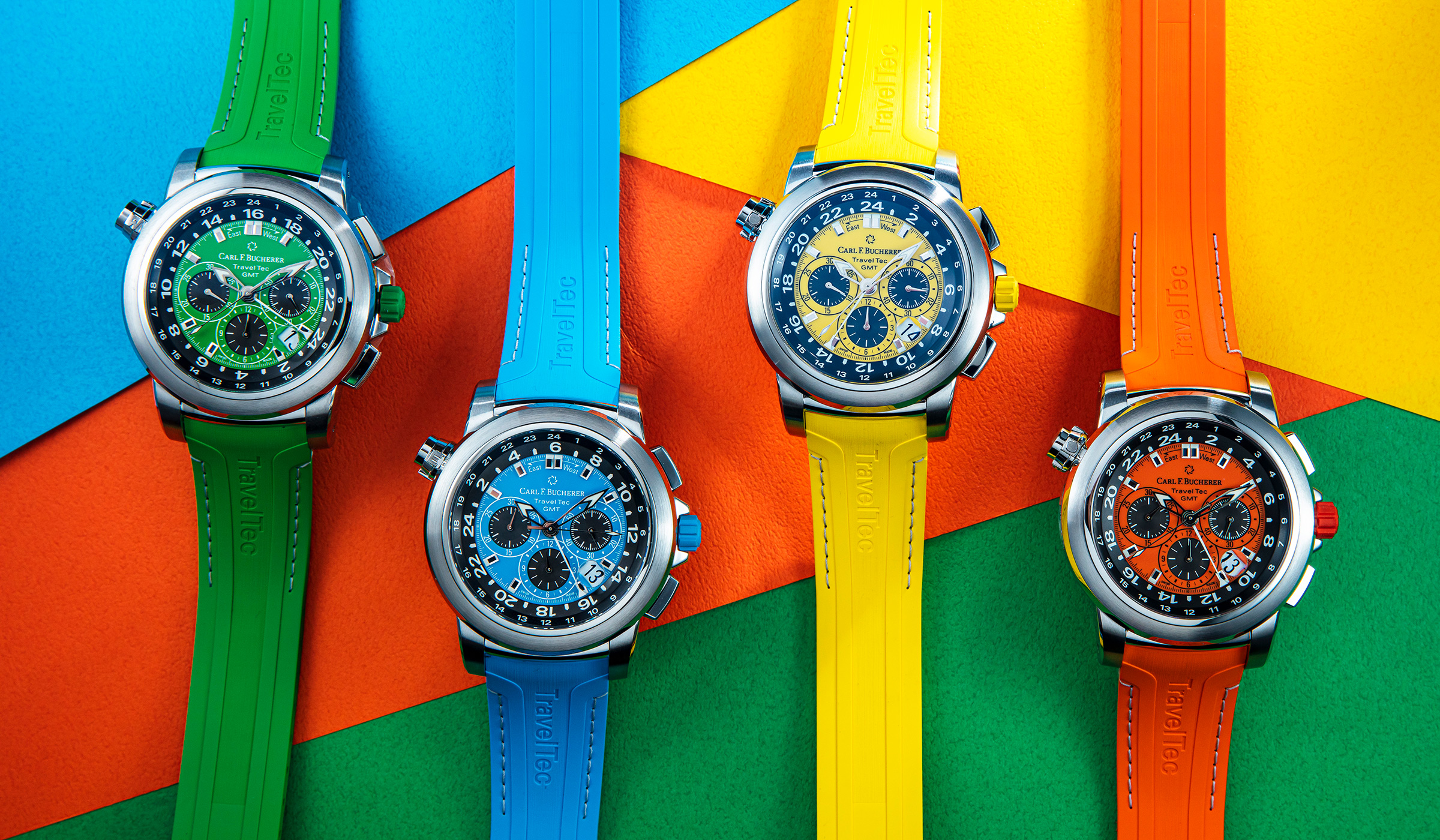寶齊萊此次以四季為主題，推出全新的Patravi TravelTec三地時間計時碼錶。