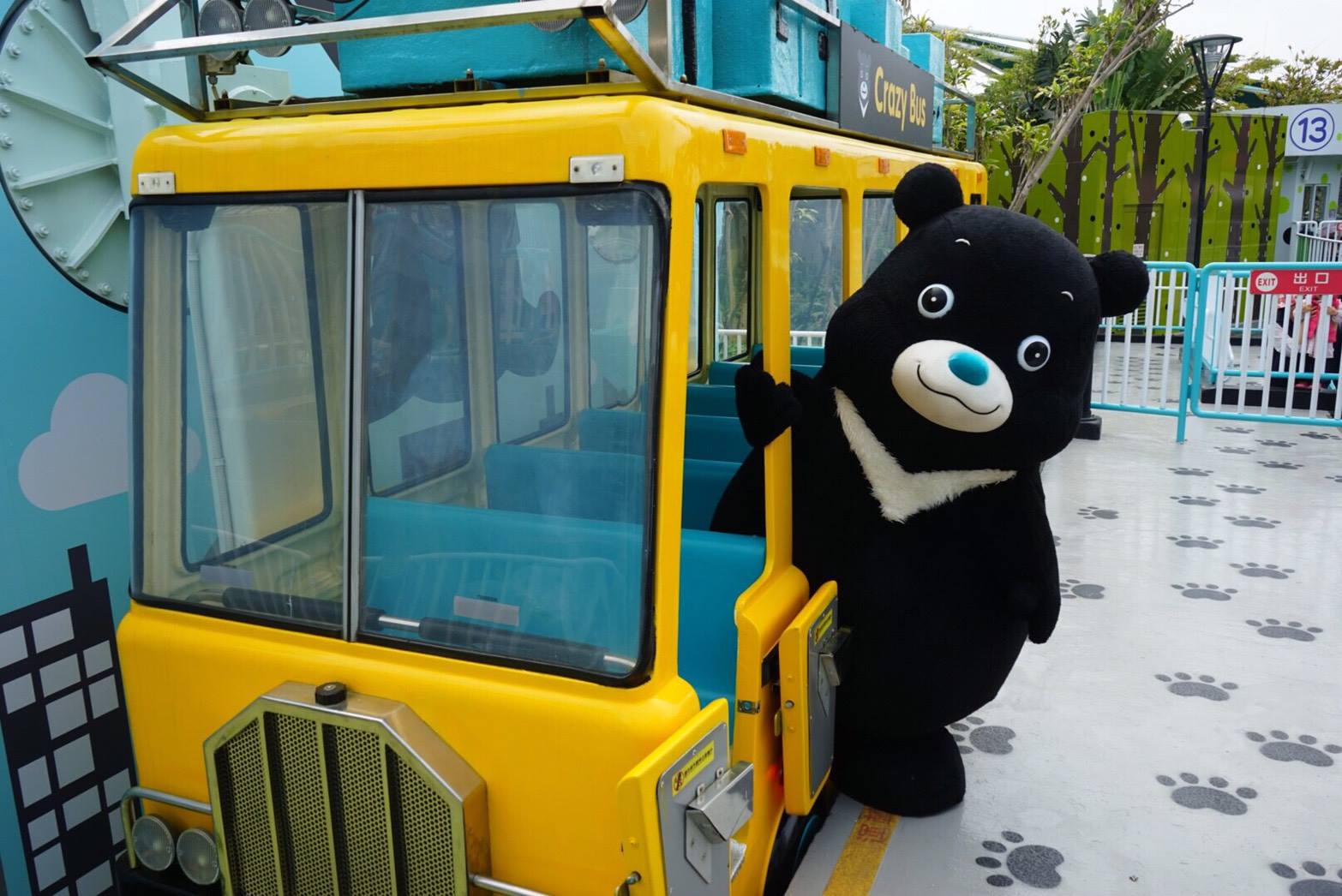 台北熊讚開放授權將近3年，但能見度不高，被質疑在授權策略上不夠靈活。（翻攝自熊讚Bravo臉書）