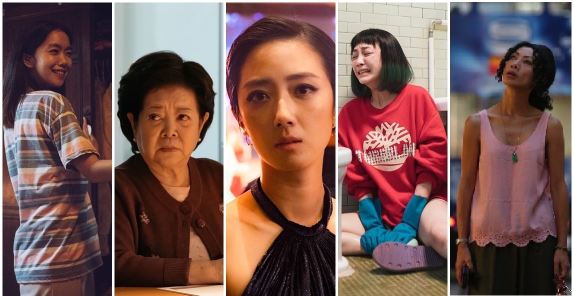 5位金馬57準影后，戲齡跨度一甲子。左起為李霈瑜、陳淑芳、桂綸鎂與白靈。（金馬執委會提供）