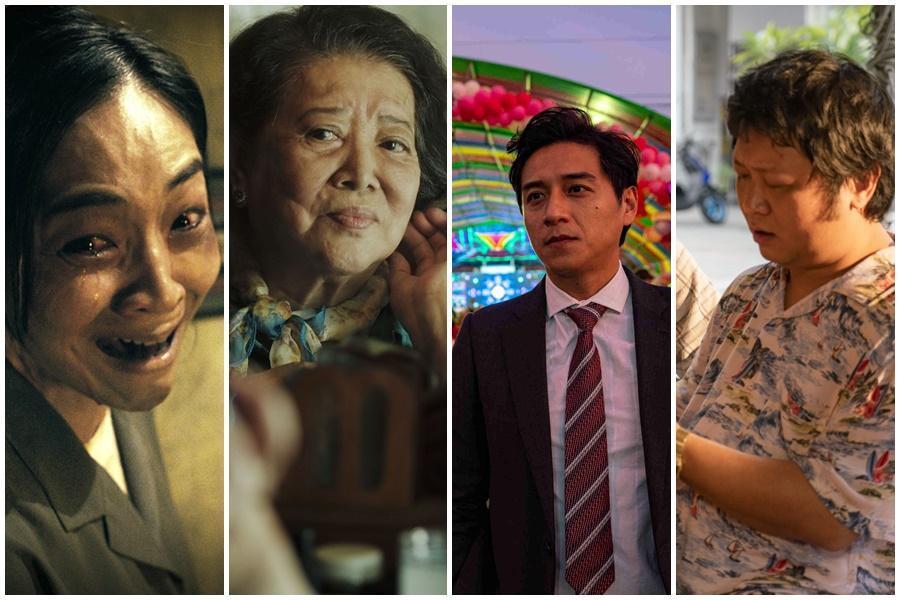 聞天祥指出,今年恰好幾部片發生同一作品的演員都很優秀的現象,到底該讓誰入圍就成了爭論。左起為陳雪甄、陳淑芳、鄭人碩與納豆。
