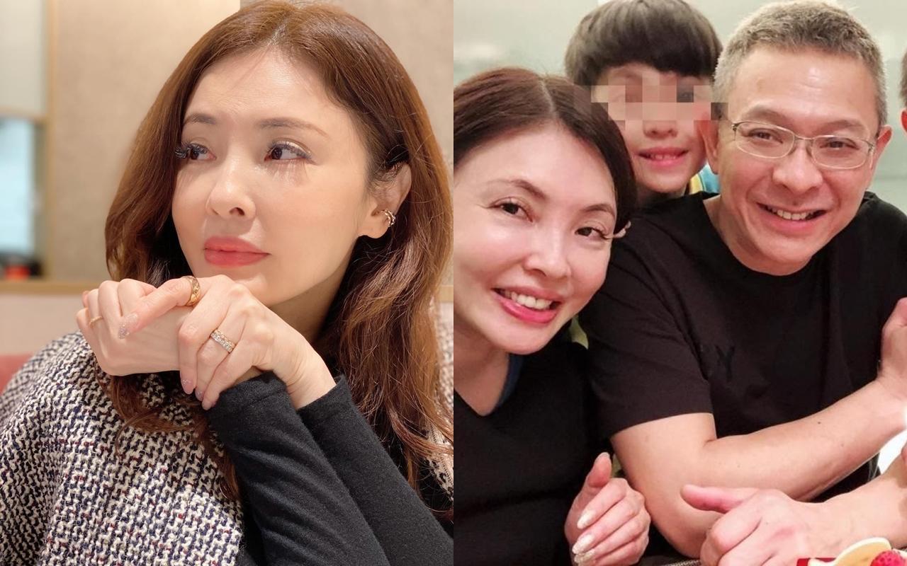 何如芸(左圖、右圖左)去年底爆出與花蓮美侖飯店董事王敏錡(右圖右二)婚變,近日她透露13歲的大兒子曾發文「成長過程有碎片」,令她看了當場崩潰。(翻攝自何如芸臉書)