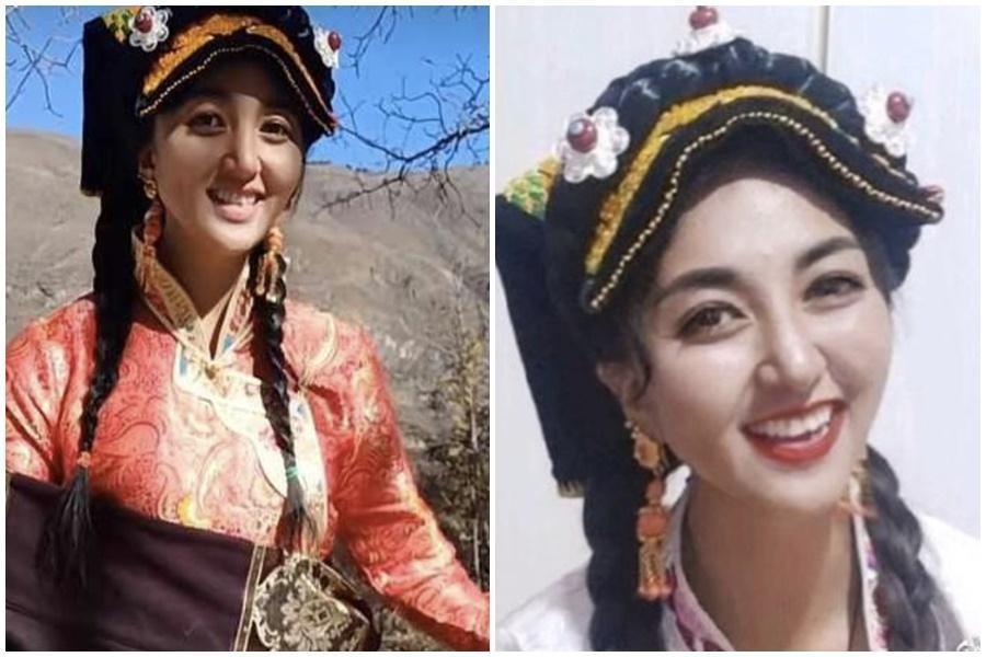網紅拉姆長相甜美有大票粉絲,不料卻遭前夫潑汽油點火燒成焦炭亡。(翻攝自微博)