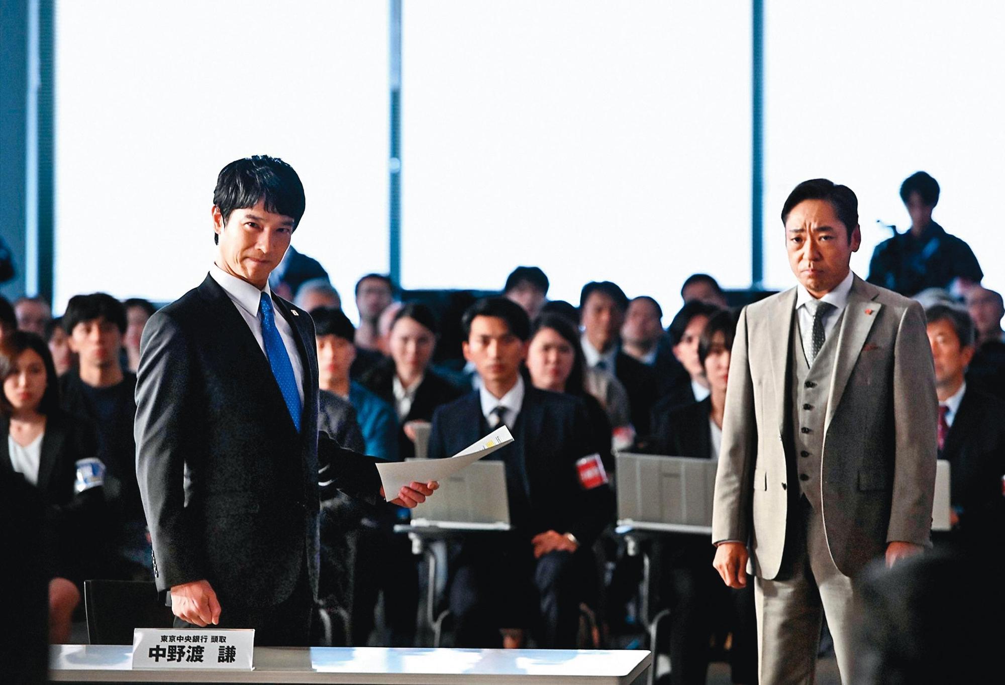 《半澤直樹2》創下連續10集收視率都突破22%的佳績,登上令和時代日劇收視冠軍。(翻攝自TBS)