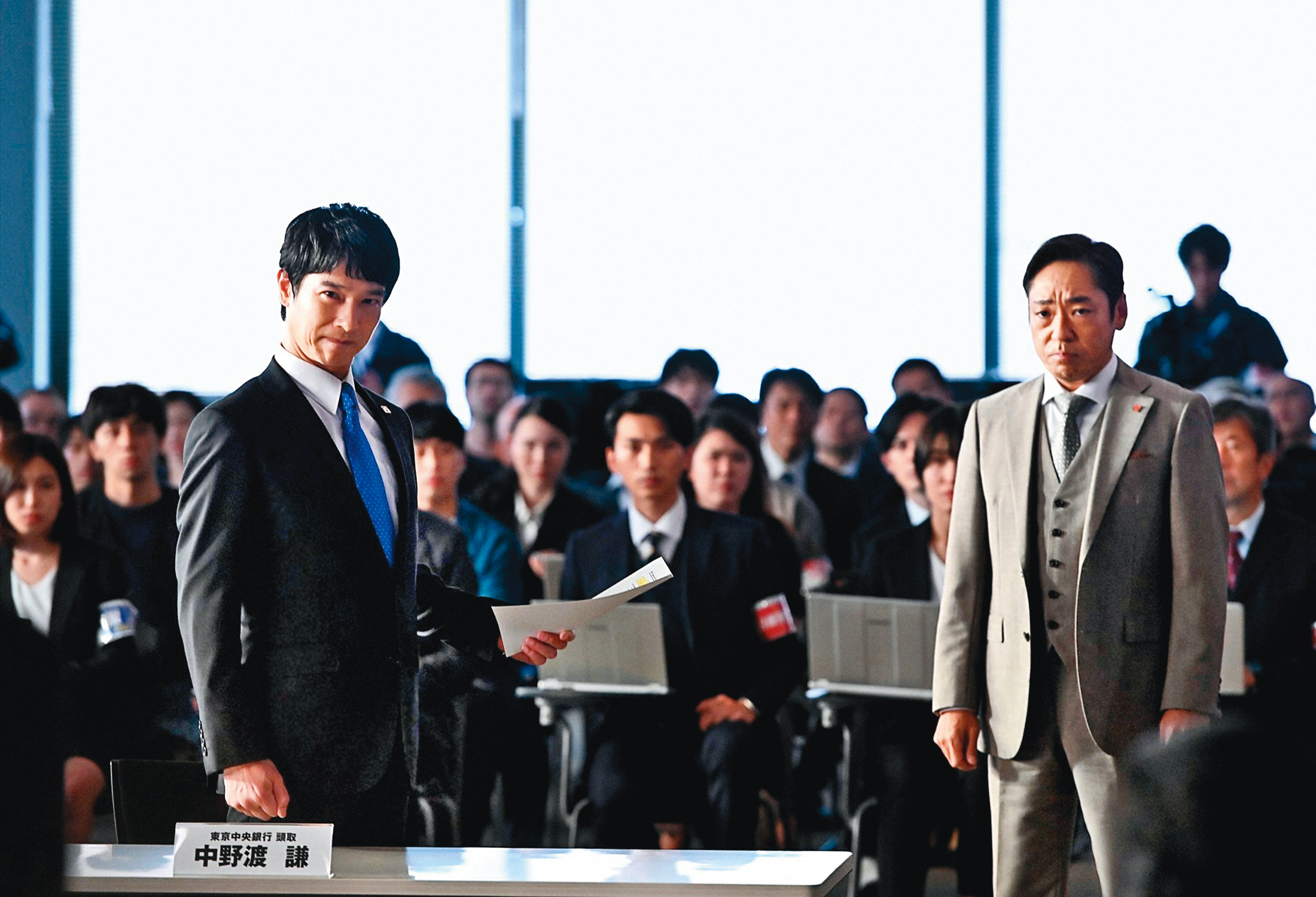  《半澤直樹2》創下連續10集收視率都突破22%的佳績，登上令和時代日劇收視冠軍。（翻攝自TBS）