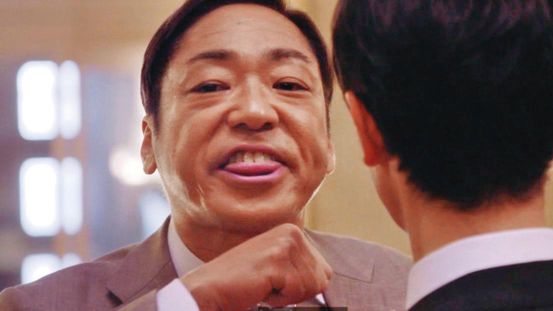 香川照之即興發揮的台詞「你.完.蛋.了DEATH」成為本季最夯流行語。(翻攝自TBS)