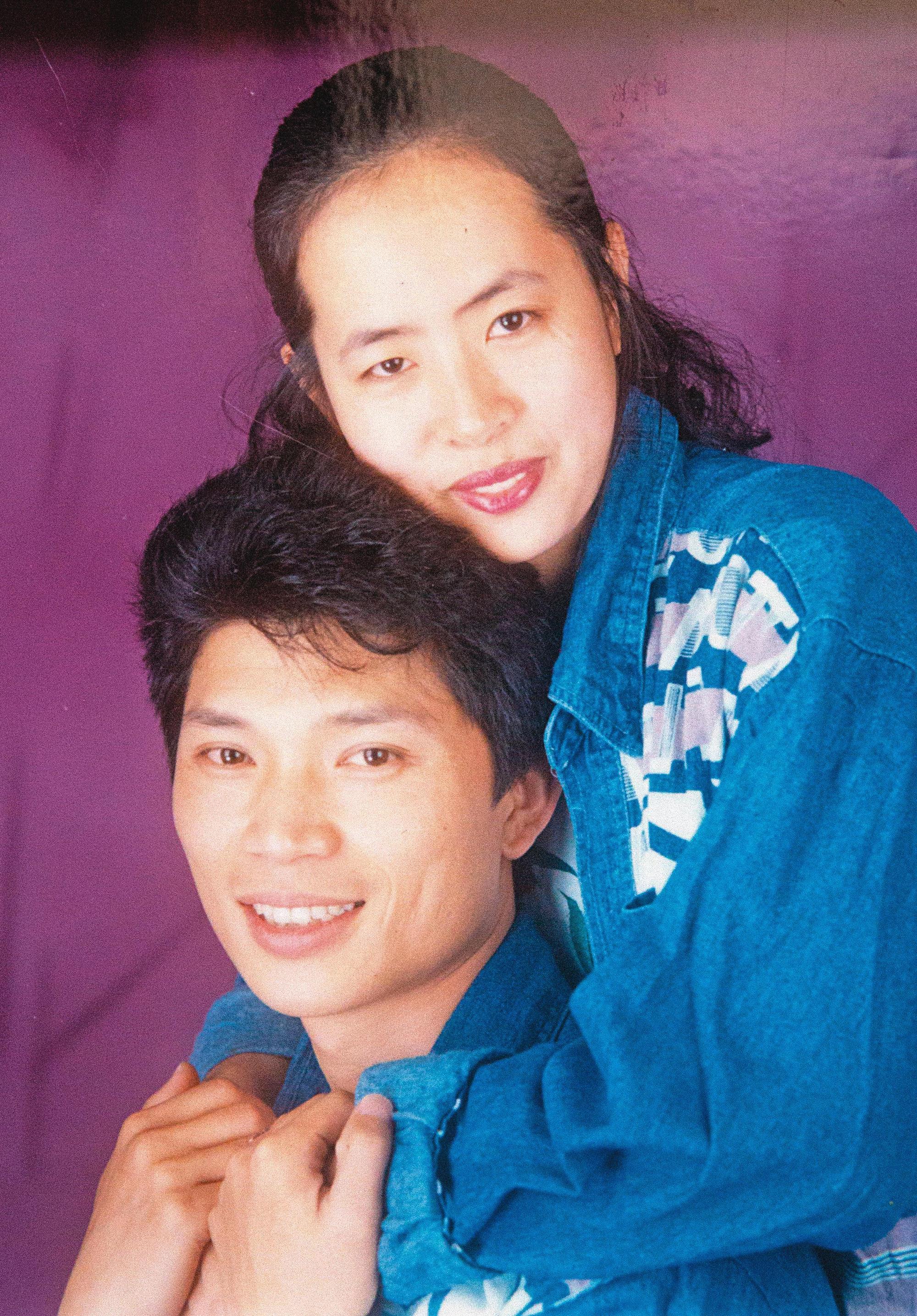 田舜華與太太的結婚照。(田舜華提供)