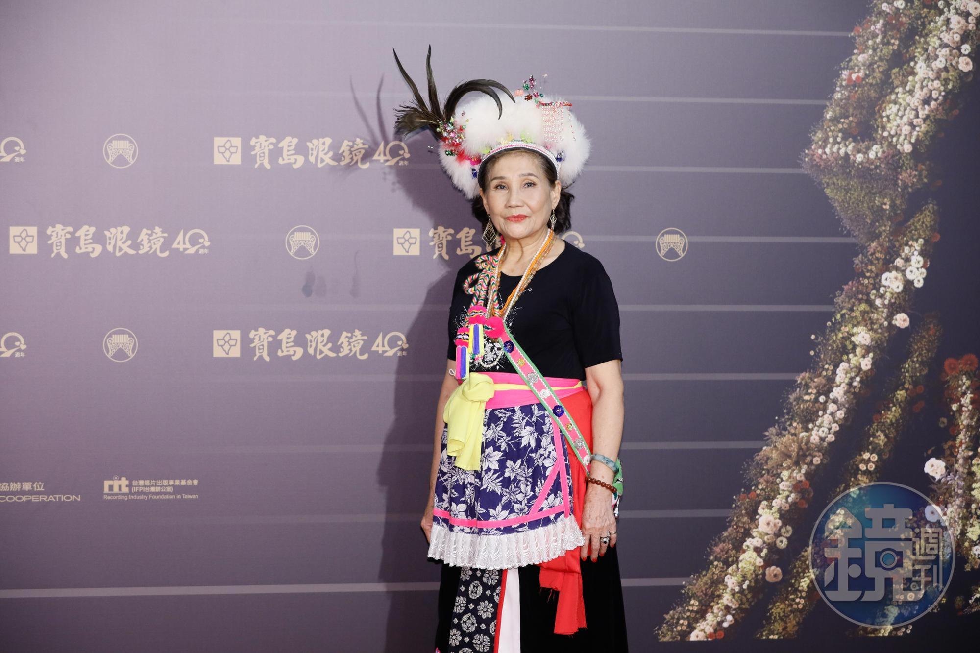 第31屆金曲獎最佳原住民語歌手盧靜子。