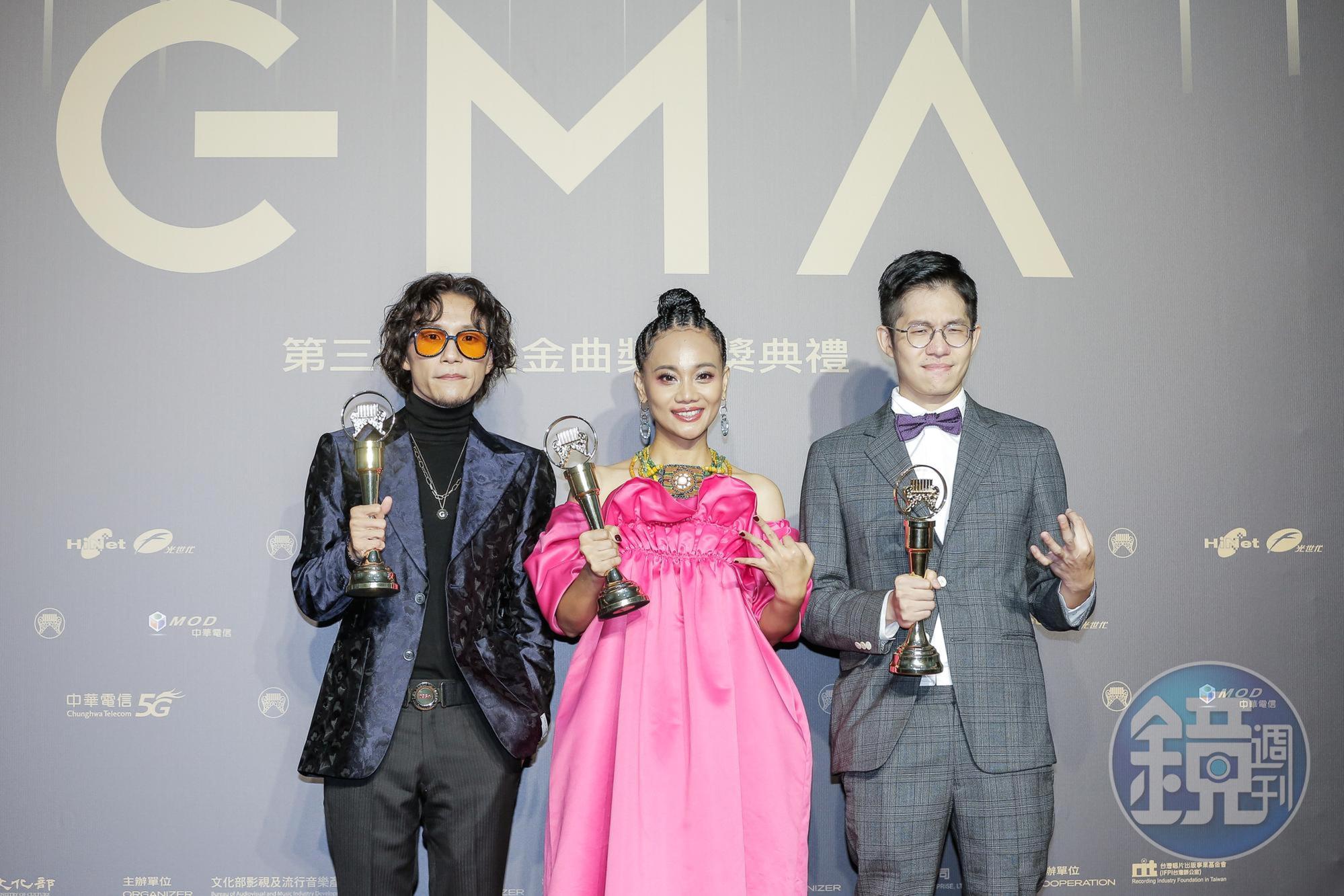 阿爆奪得最佳年度歌曲、最佳原民專輯及最佳年度專輯3大獎項，是本屆最大贏家。