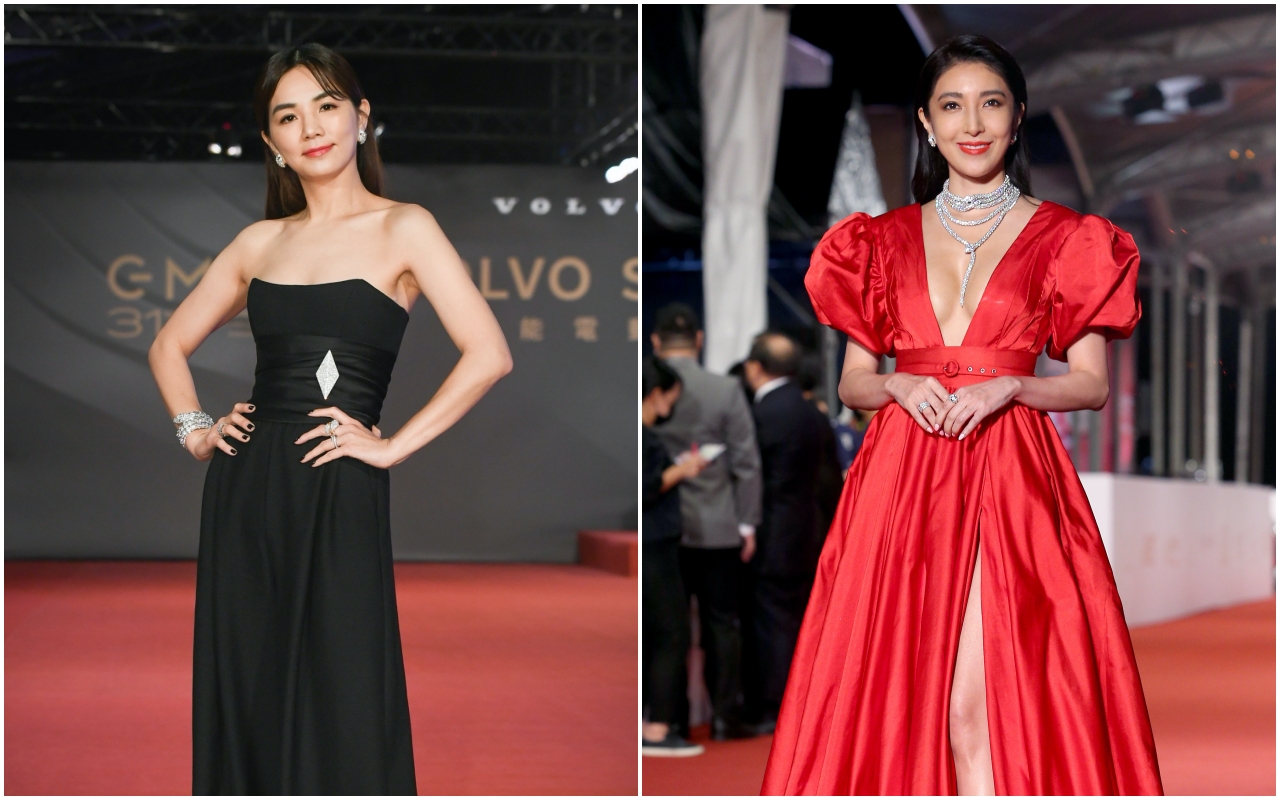 （右）ELLA陳嘉樺與楊謹華，在出席金曲與金鐘獎頒獎典禮時，都選擇以寶格麗Serpenti系列裝扮自己。