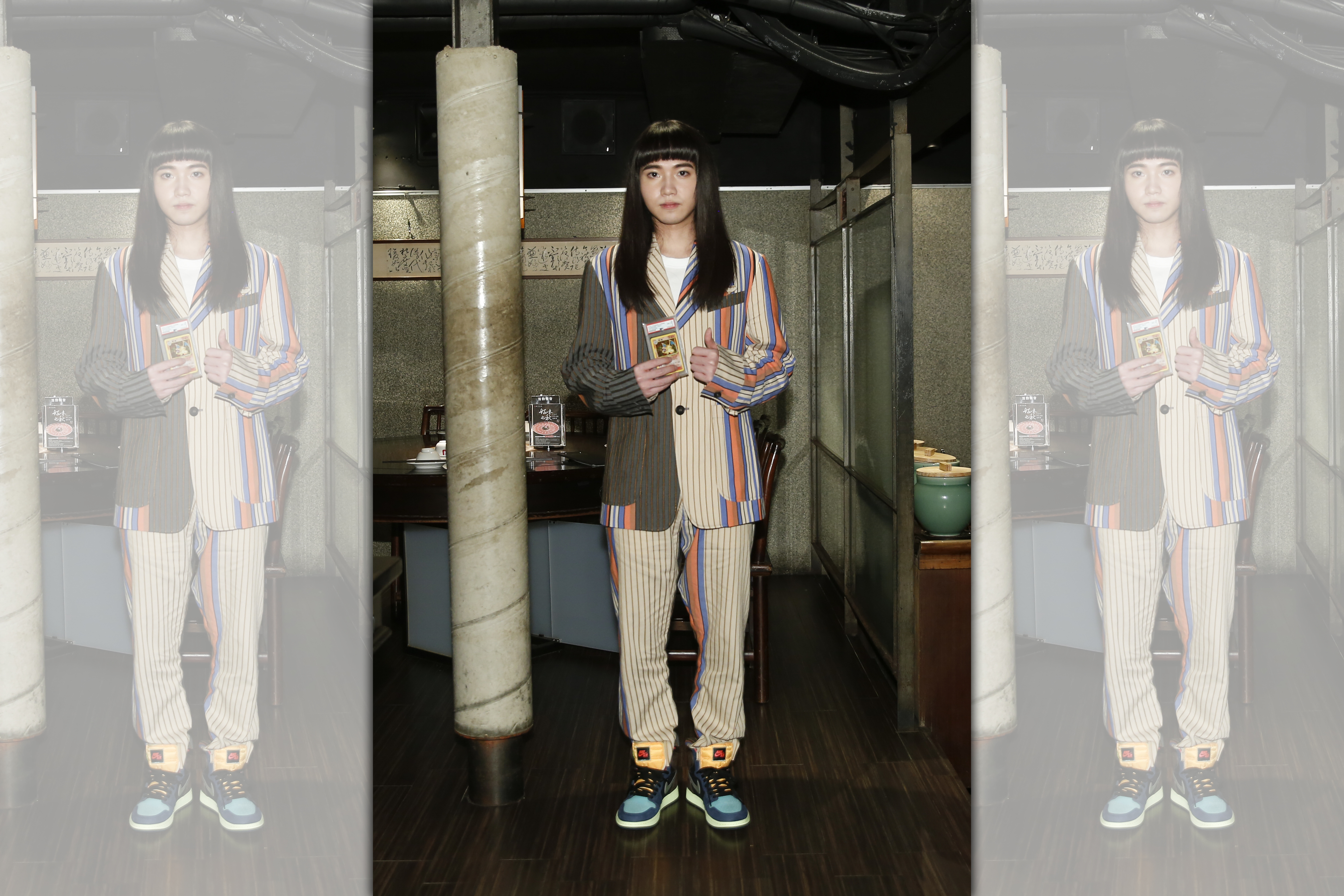 持修昨（3日）帶著最愛的遊戲卡出席慶功宴，透露收藏品至今已花了300萬元。