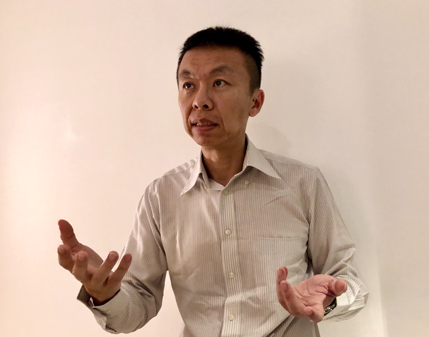 宏騰光電近期爆發經營權之爭，董事長張仁懷特別現身說明相關情事。（宏騰光電提供）