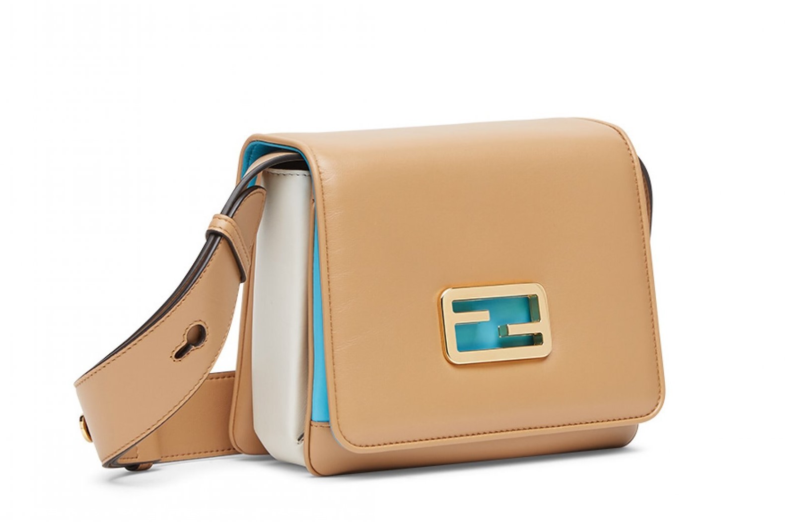FENDI ID小型駝色包款。NT$81,000（FENDI提供）