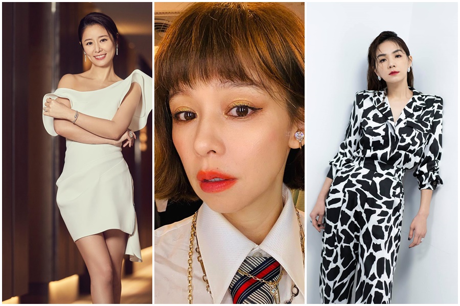 已為人母的女星，身價沒跌反增。（組圖：翻攝徐若瑄、林心如、Ella 臉書）