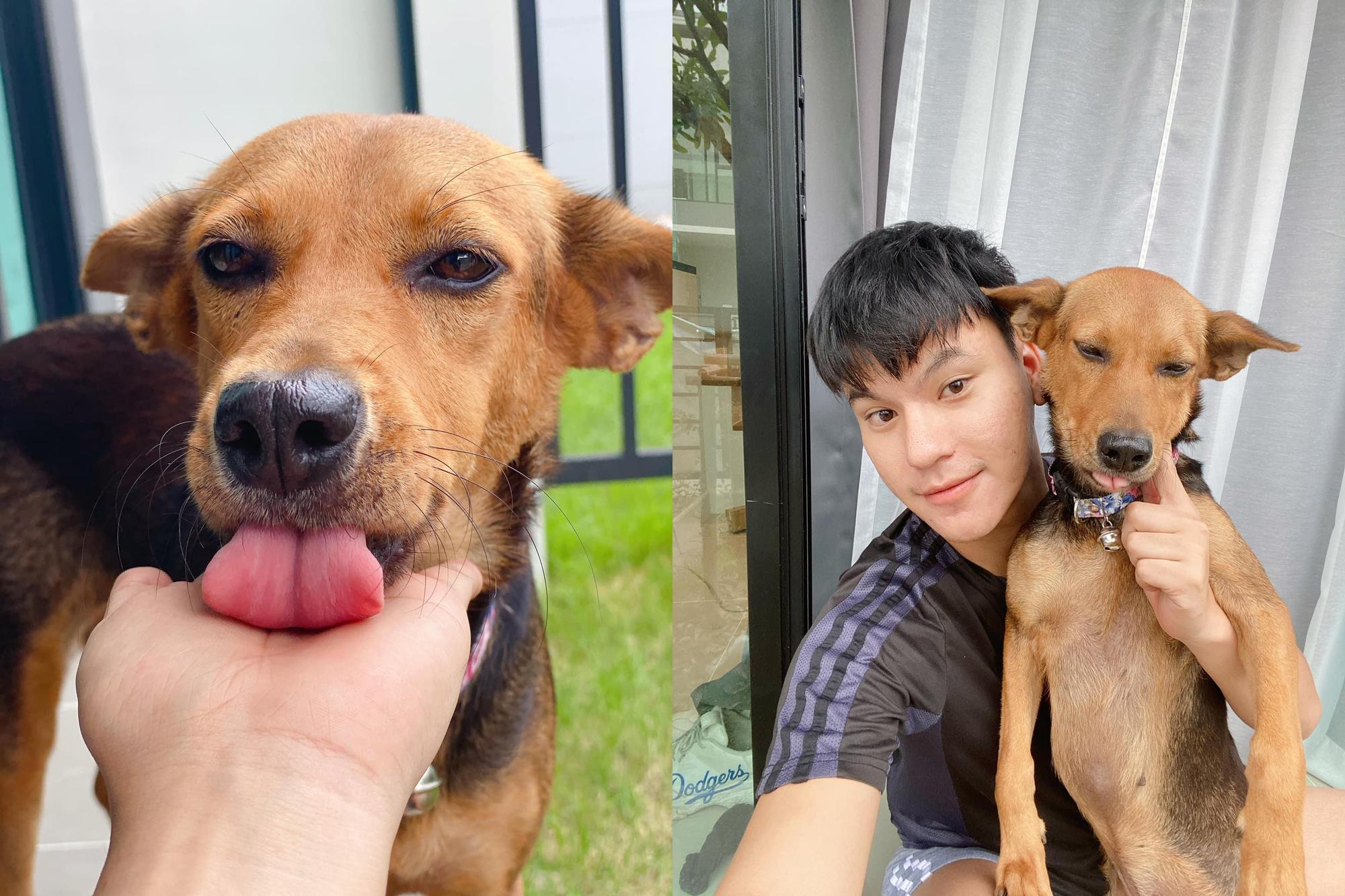 農農分享「有家的表情」,附上Boom被收編後的幸福憨笑。(翻攝自臉書Yutthaphum Kaewekhem)