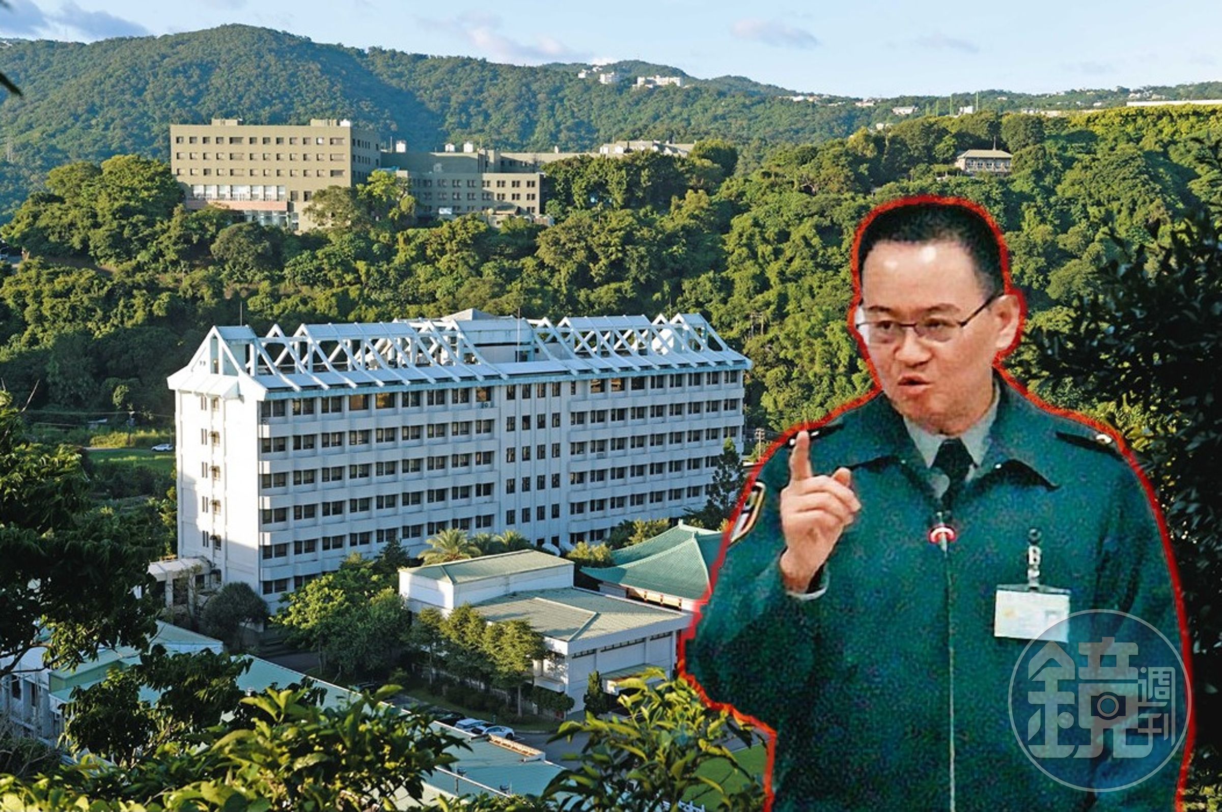軍情局本部位於台北市士林區，是國防部負責情報蒐集的一級單位。羅德民（小圖）擔任軍情局長逾2年，作風爭議不斷。（翻攝陸軍澎湖防衛指揮部臉書）