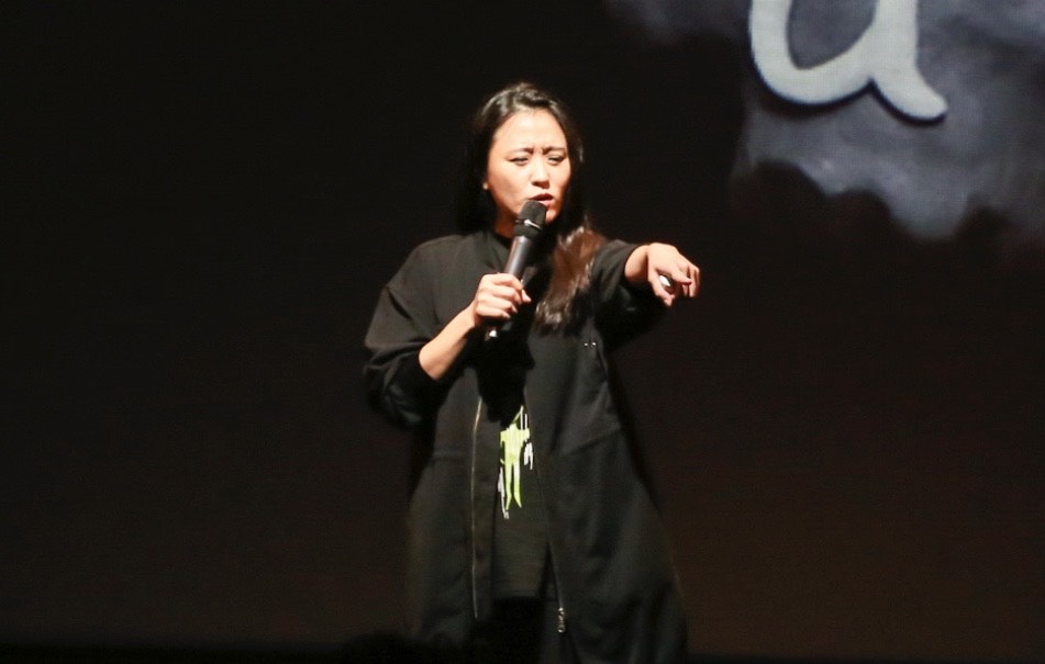 海裕芬在小鬼追思音樂會上表示,希望小鬼趕緊投胎當她的孩子。(滾石提供)