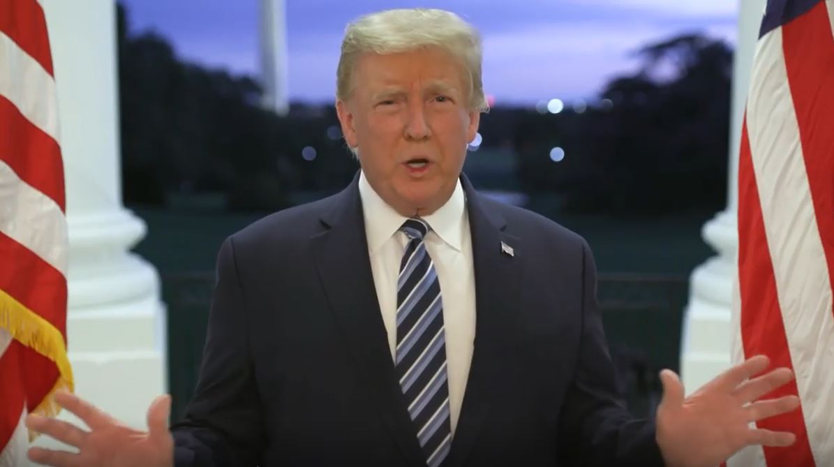 美國總統川普確診後，爆發白宮群聚感染。（翻攝自川普Instagram）