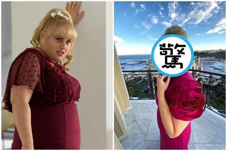 以《歌喉讚》「胖艾美」一角走紅的瑞貝爾威爾森，近日曬出瘦身有成的照片。（UIP提供／翻攝自rebelwilson Instagram）