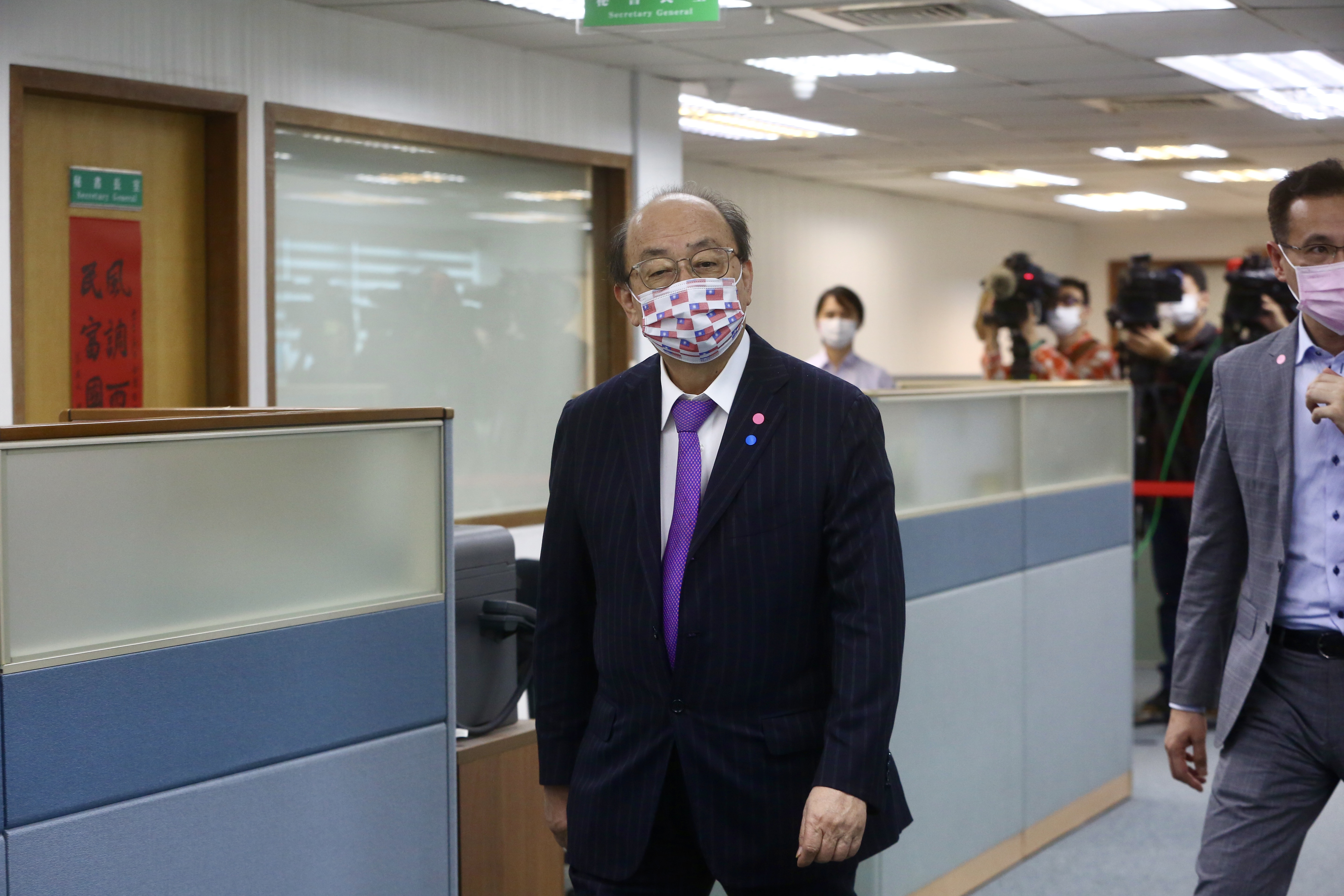民進黨黨團總召柯建銘今出席中常會。