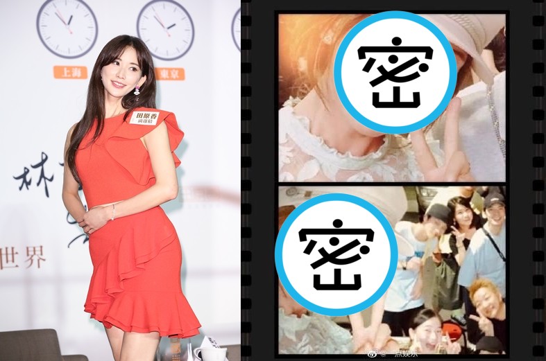 一張林志玲的近照如今在網路瘋傳，畫面中的她圓了一圈。（左圖為本刊資料照、右圖翻攝自微博）