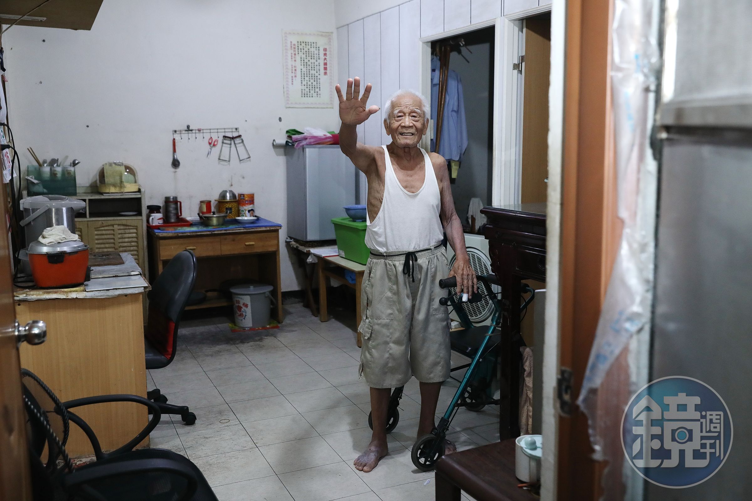 林鴻莆雖然91歲，已住在平宅超過20年。