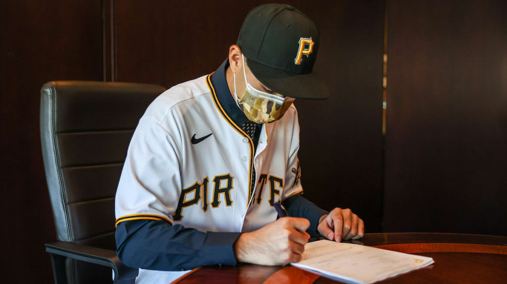 19歲台灣右投陳柏毓正式和匹茲堡海盜隊完成簽約。(翻攝自mlb.com/pirates)