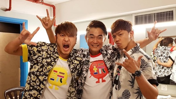 《綜藝玩很大》昨（7日）在澎湖開工，吳宗憲（中）暫替小鬼（右）隊長位置。（翻攝自綜藝玩很大IG）