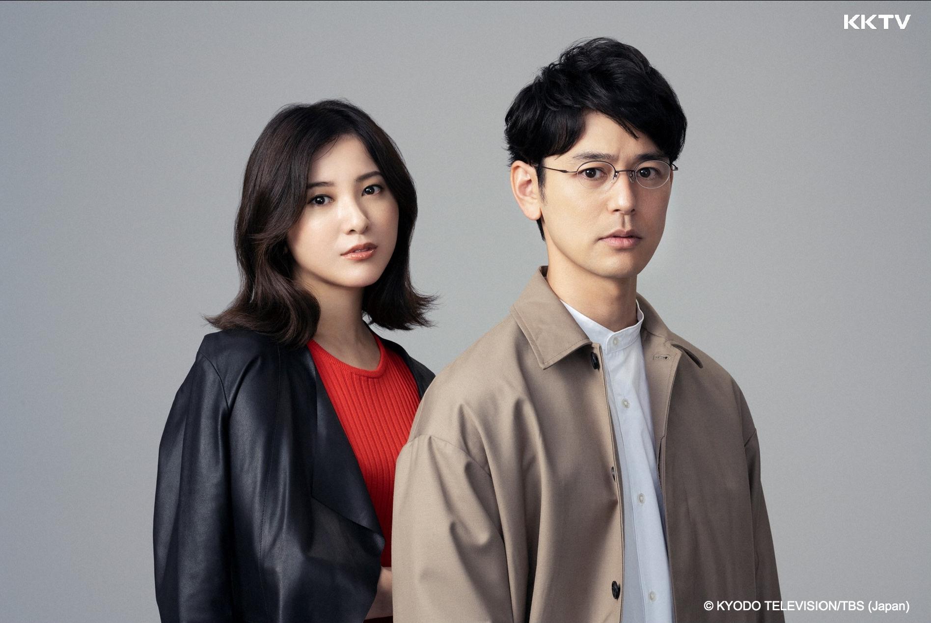 妻夫木聰(右)搭檔吉高由里子演出改編自東野圭吾同名小說的日劇《危險維納斯》。(KKTV提供)