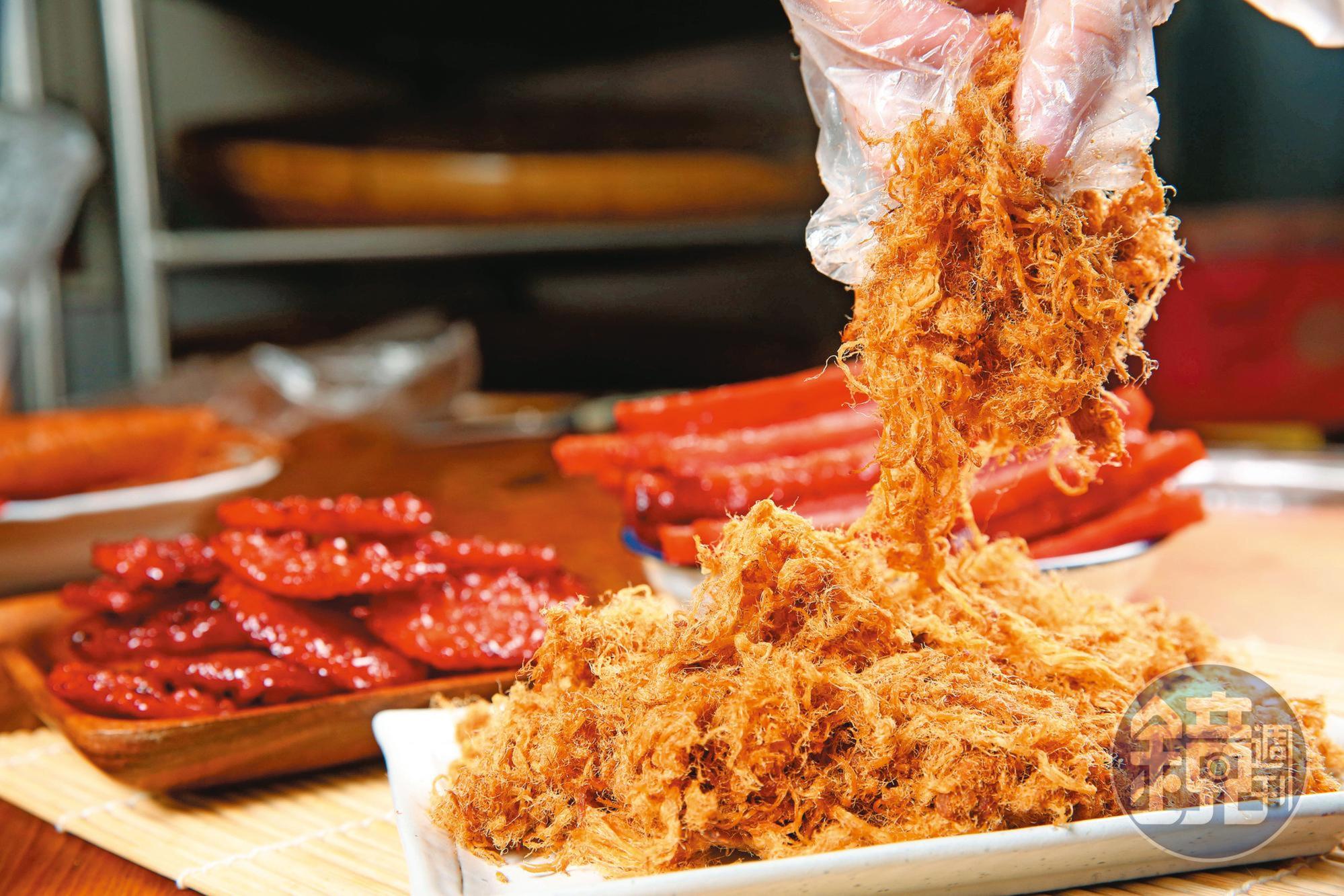 肉酥真材實料未摻入豆粉增量，保存期限僅2個月。（600克／440元）