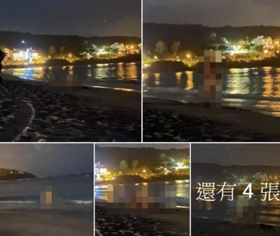 墾丁驚傳活春宮事件,網友拍照po網。(翻攝自《爆廢公社》)