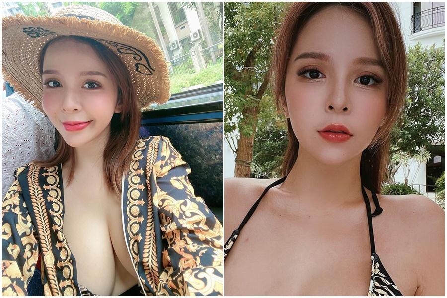 受封「H奶李毓芬」的性感模陳香菱,日前才因為參加羅志祥宜蘭趴,引起關注。(翻攝自陳香菱IG)