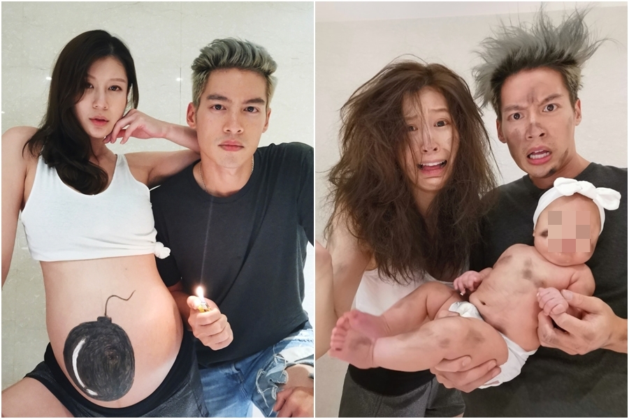 許孟哲曬出一組特別的全家福照，讓網友直呼「好有創意」！（翻攝自許孟哲臉書）