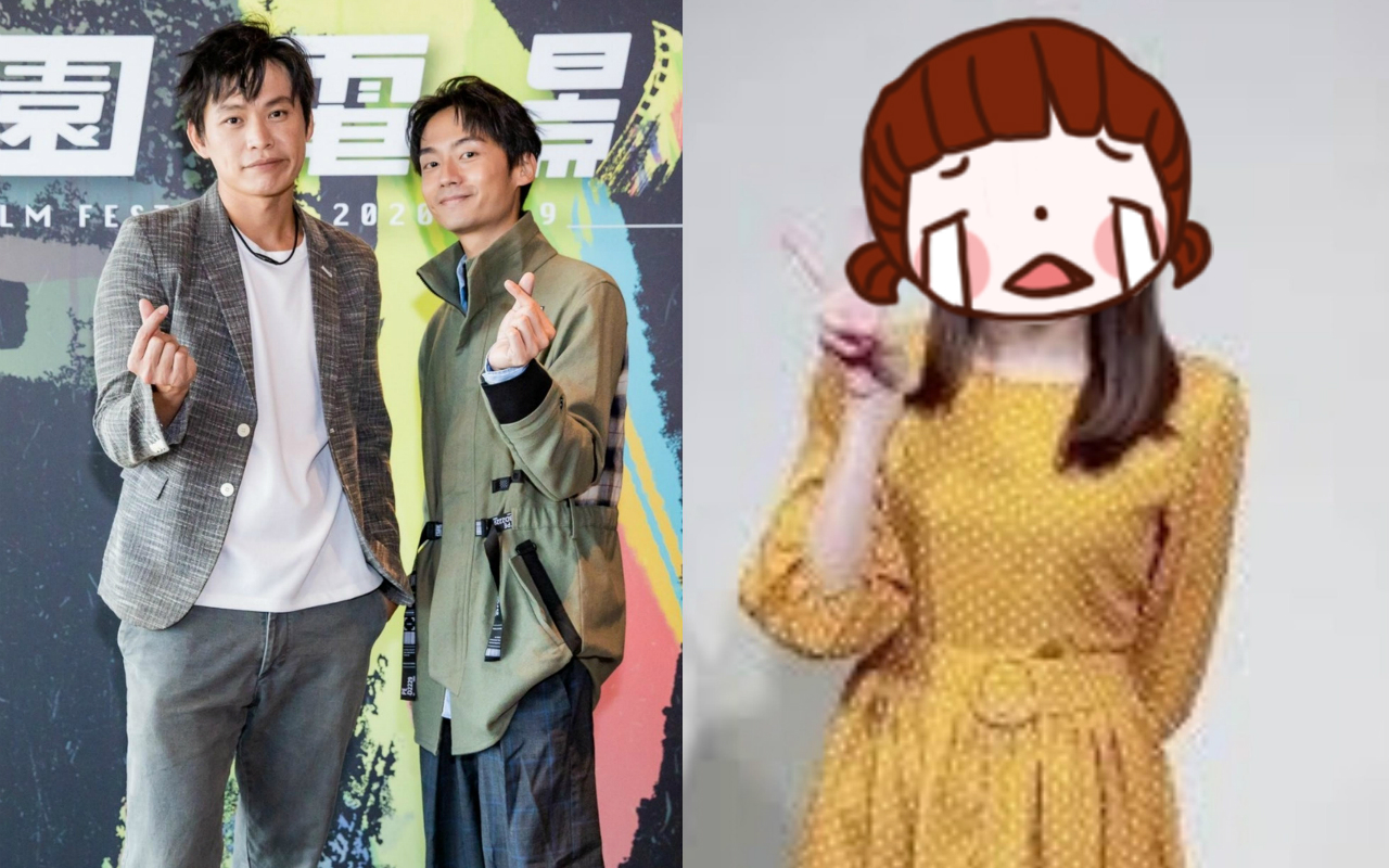 大鶴（左圖右）爆料劇組慘遭流感大危機，發高燒、打點滴，原來病毒源頭就是她…（桃園電影節提供、右圖翻攝自《陽光電台不打烊》臉書）