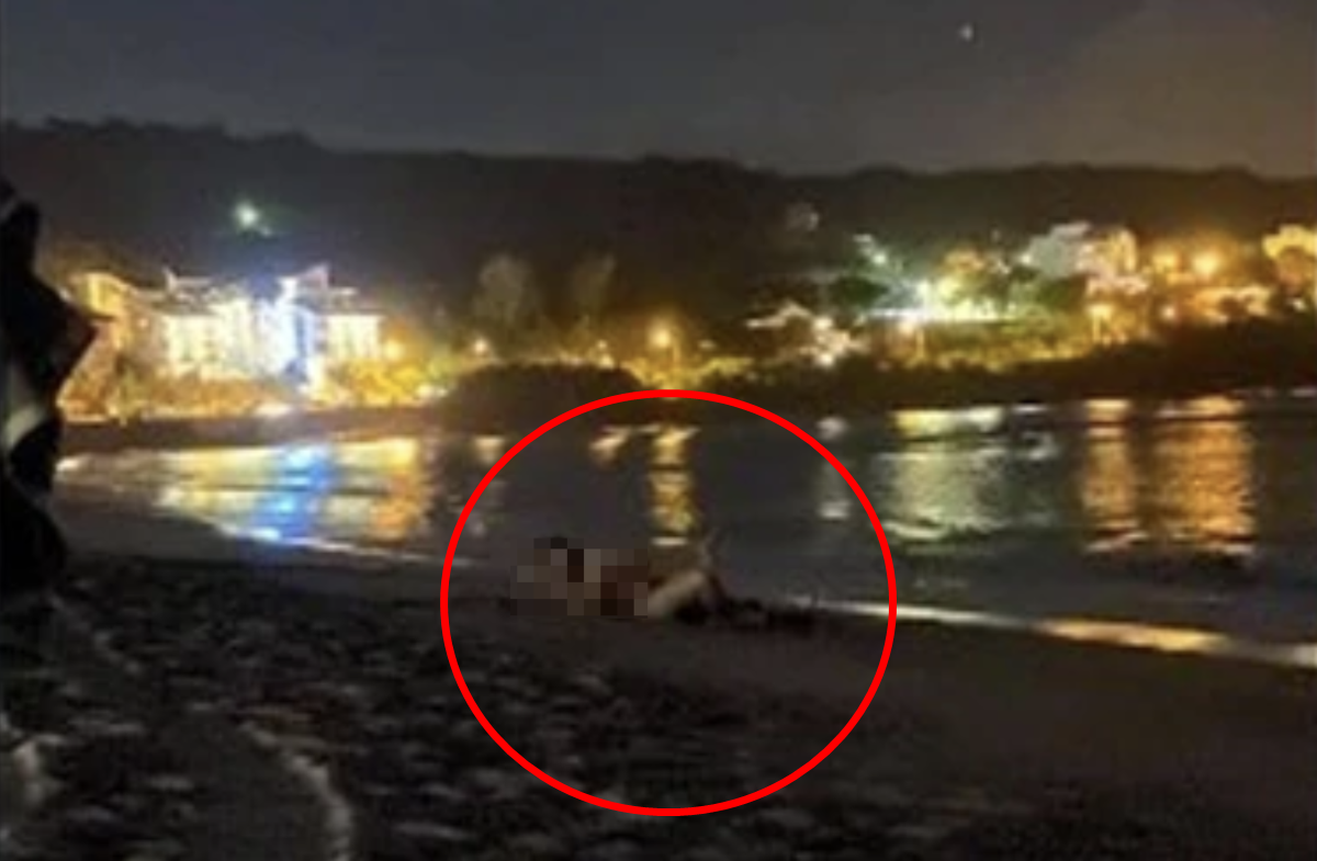 恆春警方目前正在了解這4名活春宮男女的身分。（翻攝自爆廢公社）