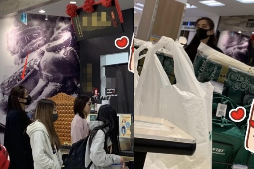 網友拍到王祖賢買奶茶的模樣，依舊氣質出眾。（翻攝自網路）