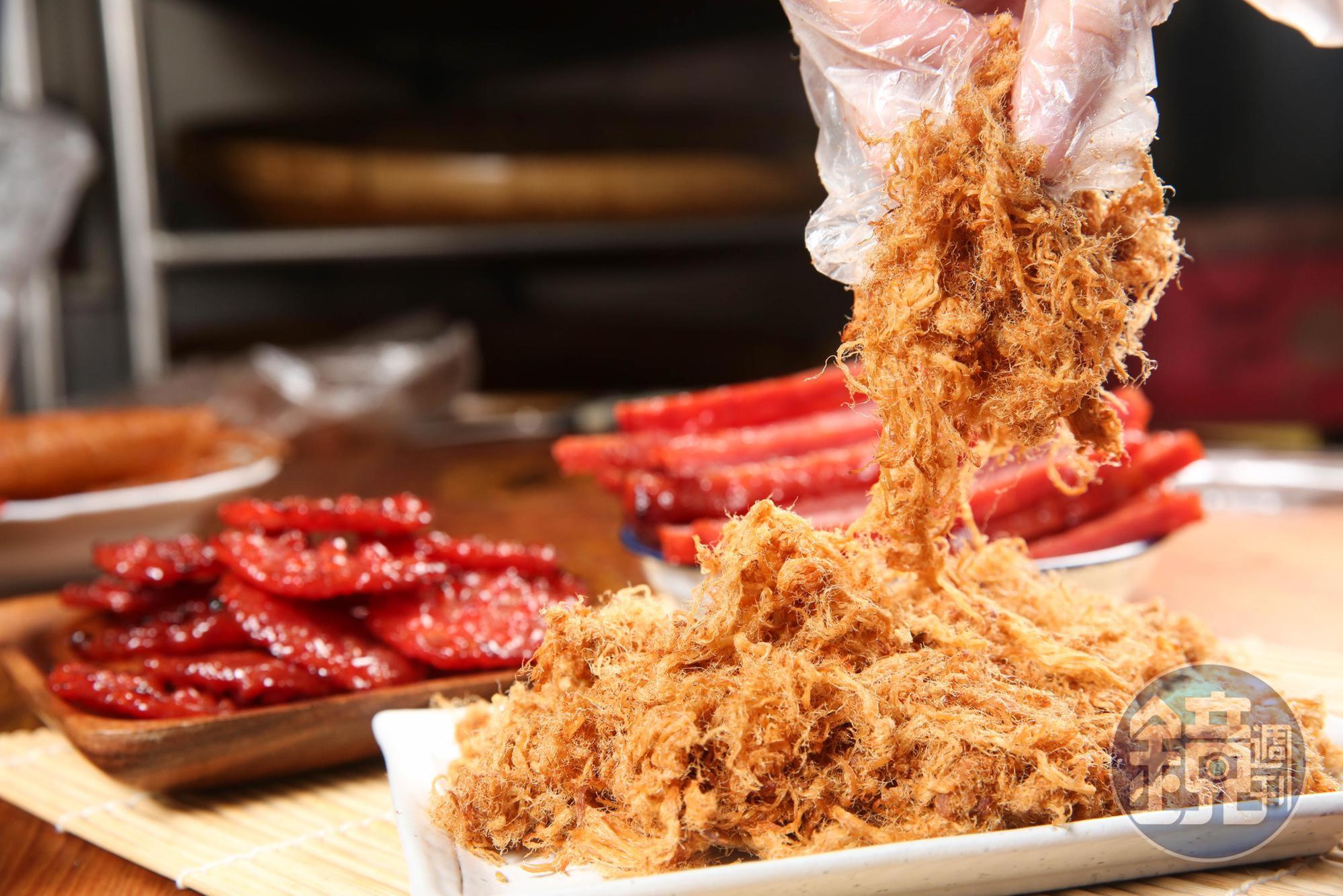 肉酥真材實料未摻入豆粉增量,保存期限僅2個月。(600克/440元)