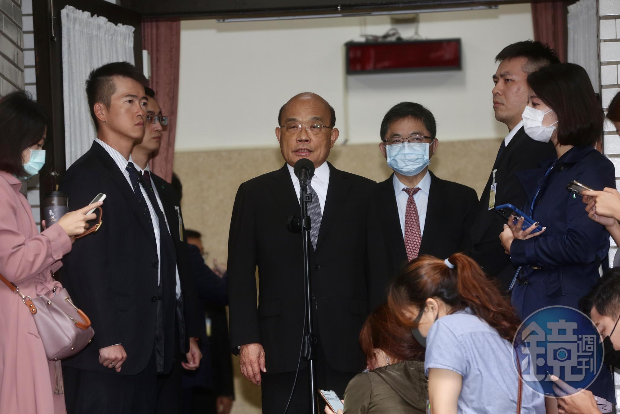 蘇貞昌對此回應，國民黨行徑是阻斷國人知的權利，令人遺憾。