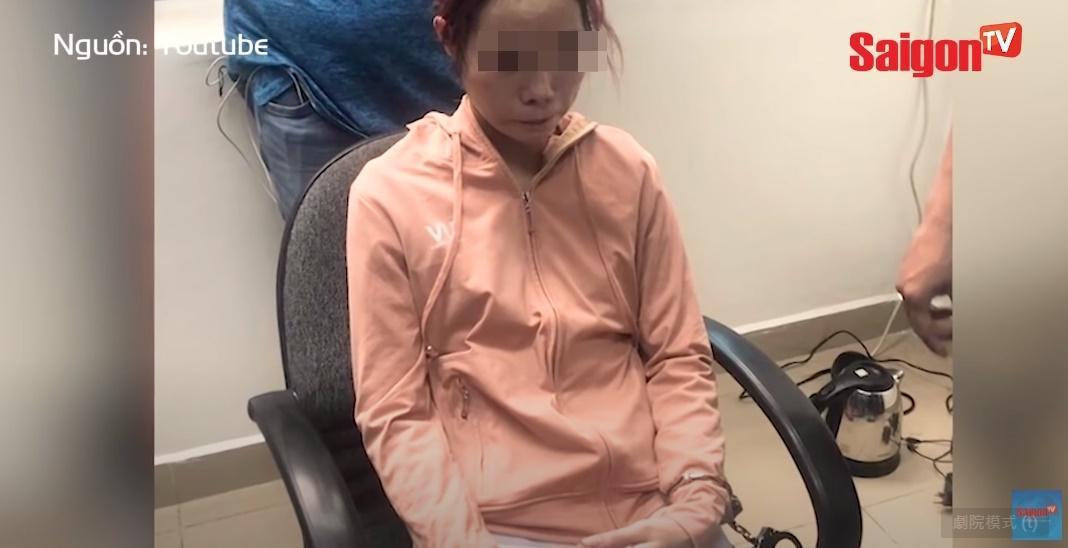 正妹網紅因欠債冒險帶汽油搶銀行,跑路150分鐘就迅速遭逮。(翻攝自SAIGONTV OFFICIAL YouTube頻道))