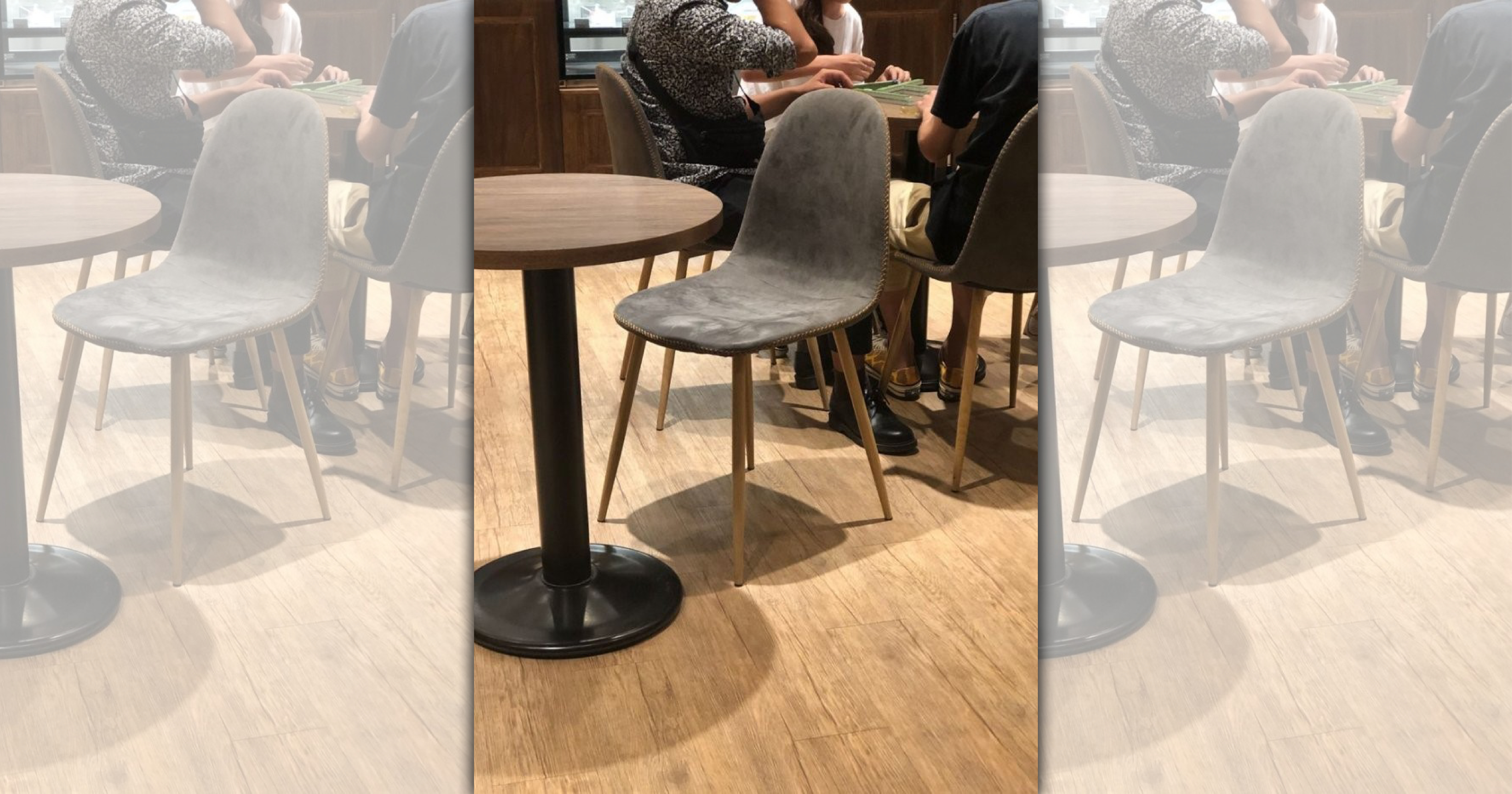 有網友PO出民眾在咖啡廳打麻將的照片，引起網友熱議。（翻攝自Dcard）