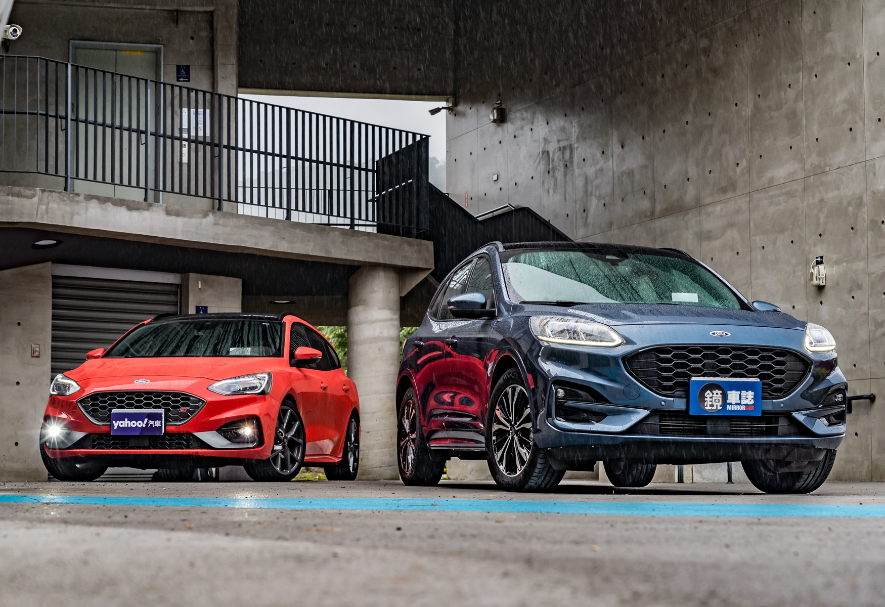 【動力玩家 】雙旅選邊戰！★休旅車 V.S. 旅行車★FORD Kuga EcoBoost 250 AWD ST-Line V.S. Focus ST Wagon  