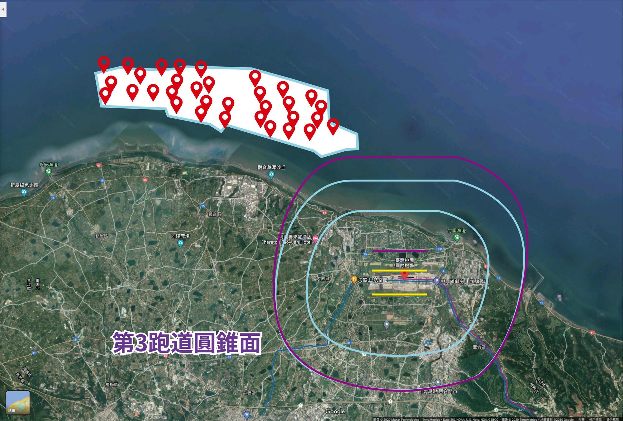規劃中之第3跑道運作不受本案影響。