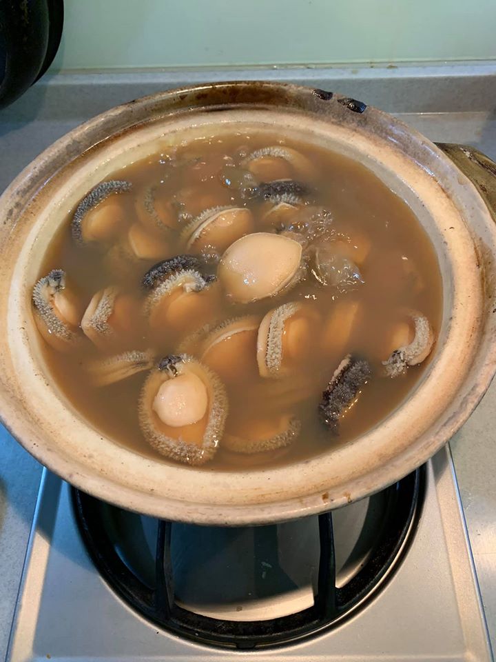 鮑魚滷好了。
