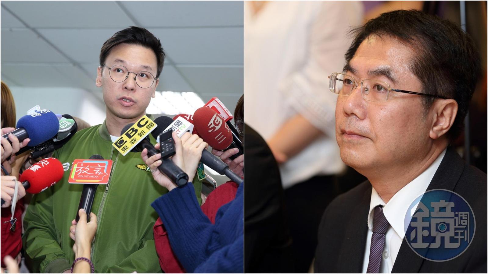 林飛帆聲援南鐵拆遷戶,黃偉哲表示尊重。(本刊資料照)