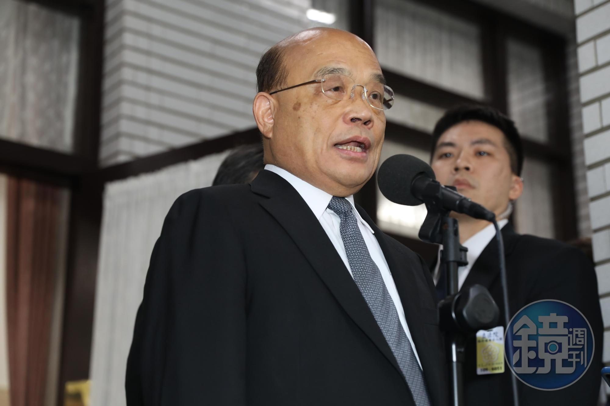 行政院長蘇貞昌施政報告遭藍委杯葛並佔據議場，引來蘇火大怒斥。