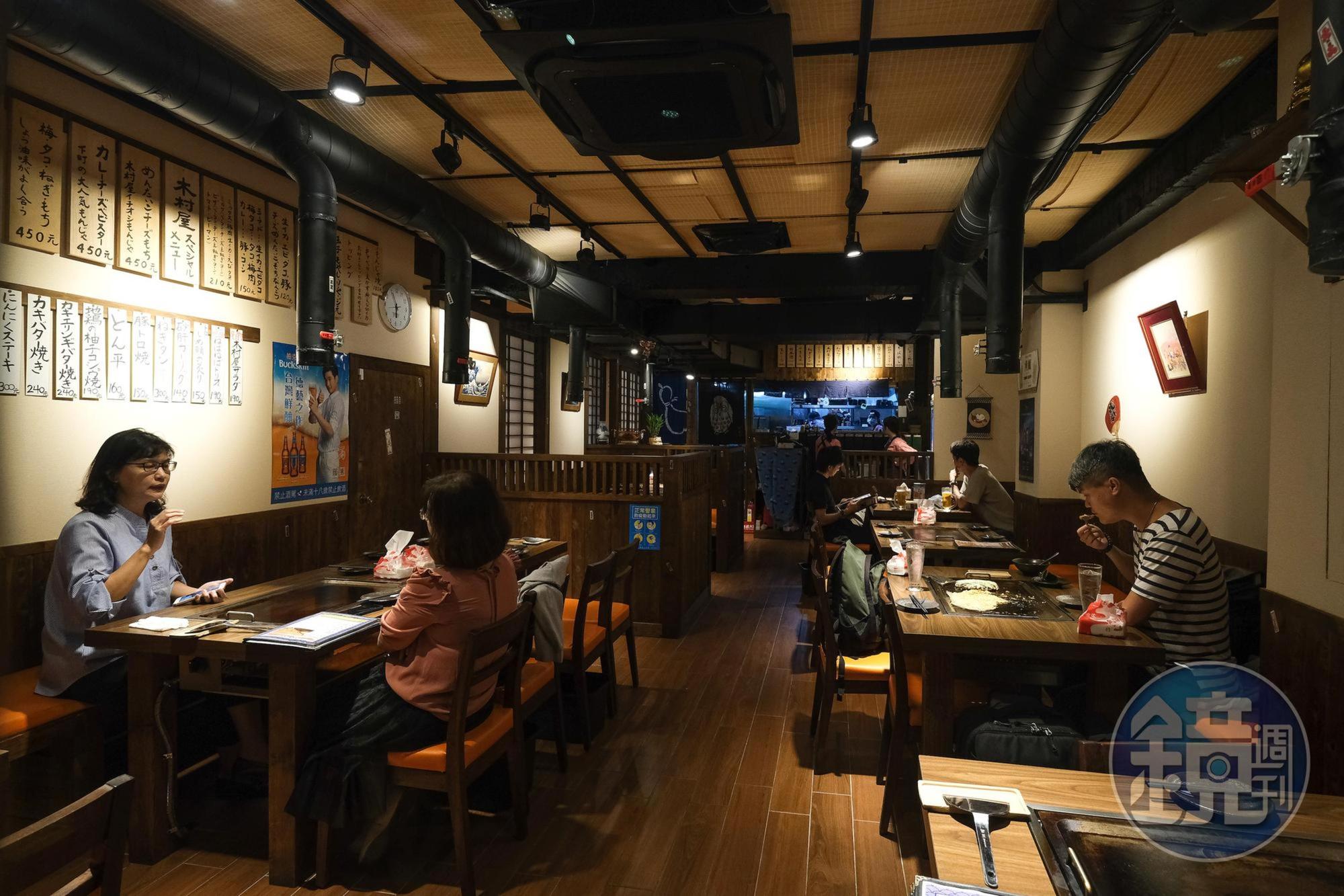 內裝建材也來自日本，打造下町懷舊風情。