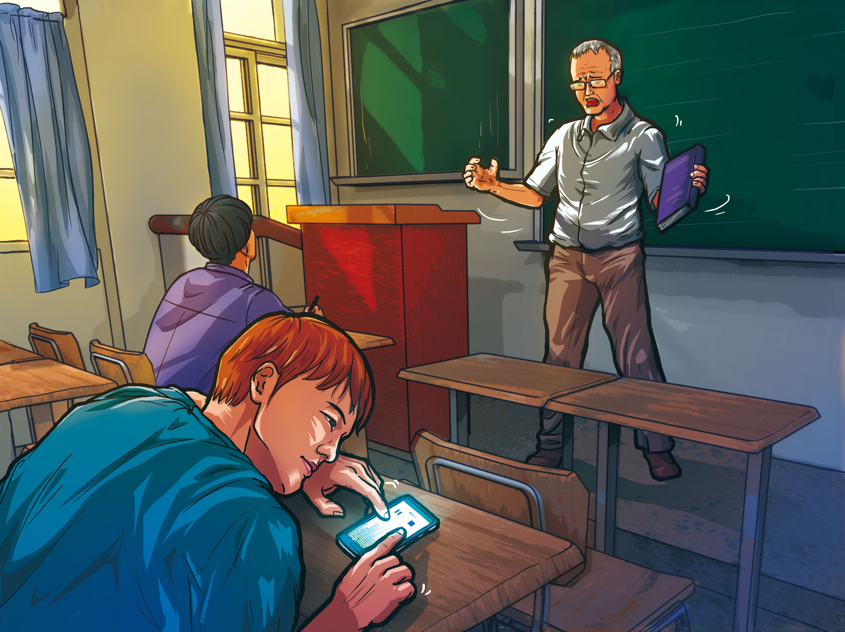 Ｌ姓學生上課趴在桌上，講師關維侊告訴他：「爾後你可以不來，我還是會讓你過。」遭該生偷錄音。